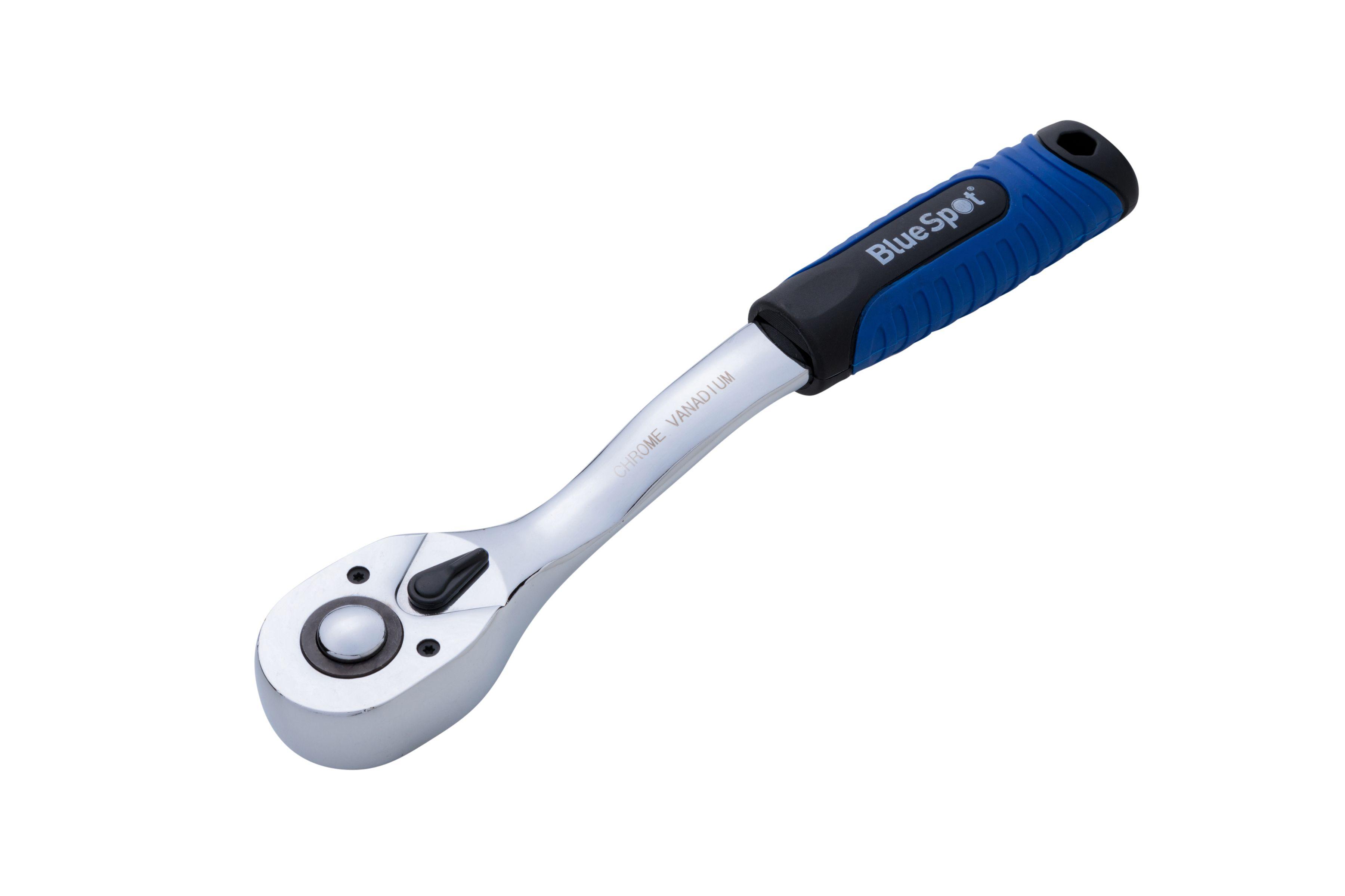 Blue Spot Tools 1/2" Drive Soft Grip Ratchet (72 Teeth)