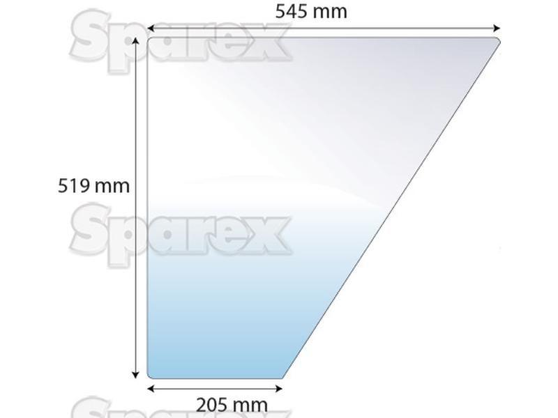 Door Glass Fendt (178 810 111 140, 178810111140)