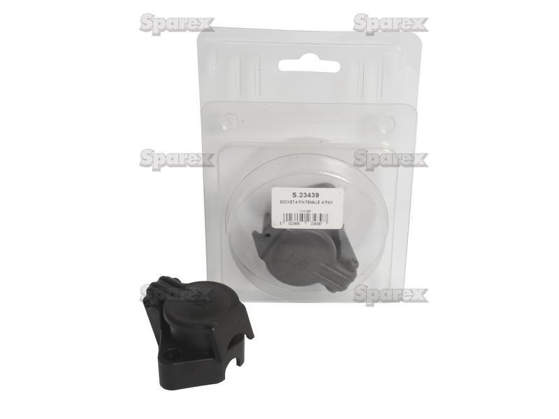 4 Pin Auxiliary Socket with 2 Bolt Fixing Female Pin (Plastic) Agripak