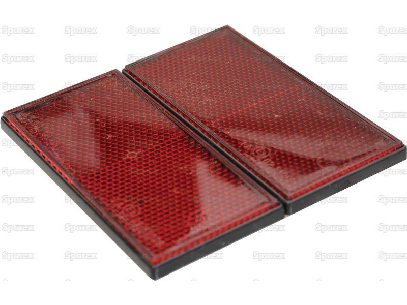 Rectangular Reflector (Self Adhesive) Red 2 pcs. Agripak