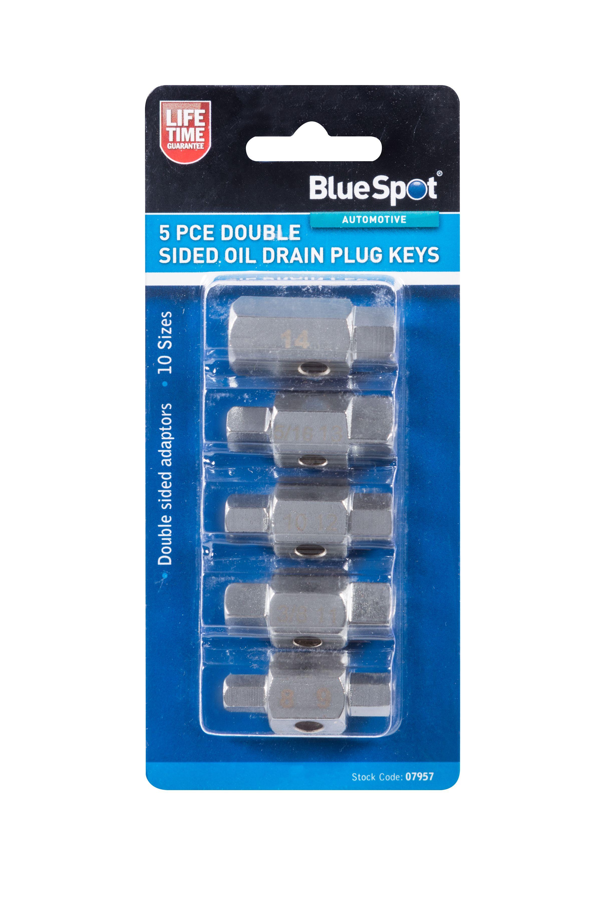 Blue Spot Tools 5 PCE Double Drain Plug Keys