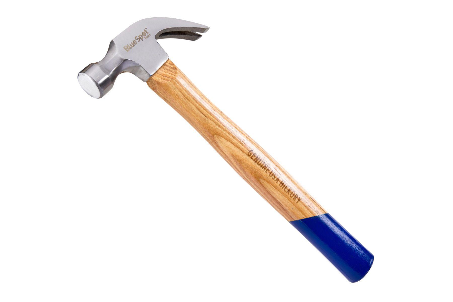 Blue Spot Tools 16OZ Genuine Hickory Claw Hammer