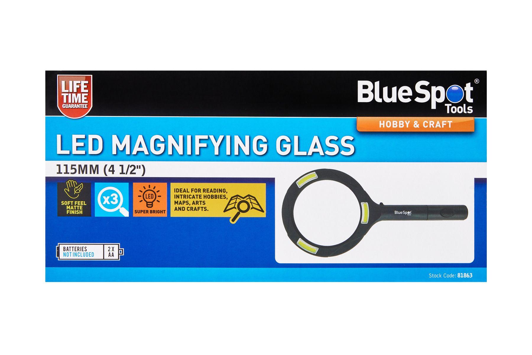 Blue Spot Tools LED Magnifying Glass