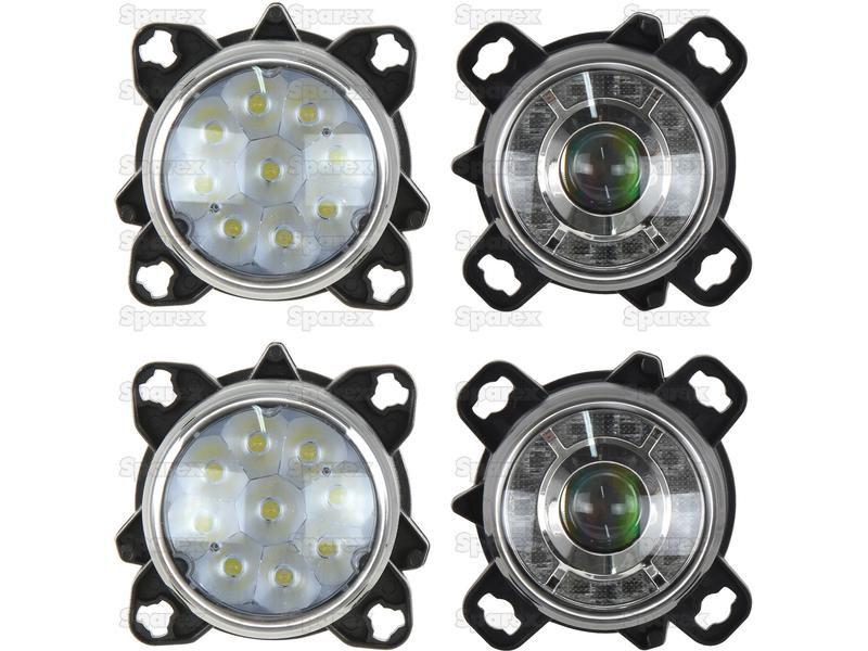 LED Head Light Kit, Interference: Class 3, LH (LH Dip), 1320 / 4050 Lumens, 10-30V for Massey Ferguson
