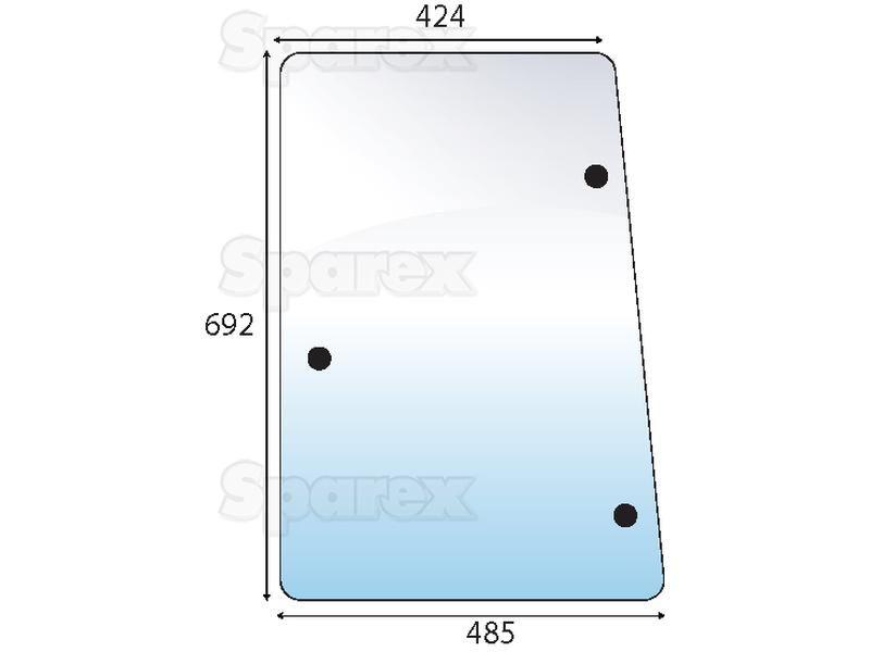 Side Glass LH for McCormick CX110