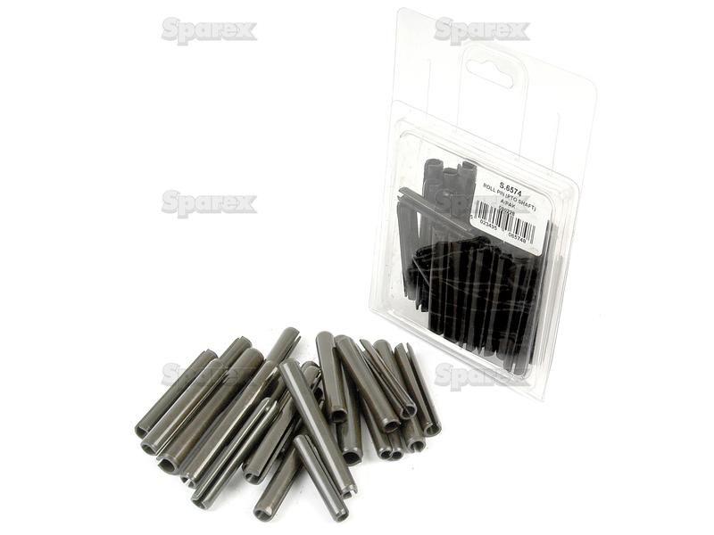 Roll Pin (Metric & Imperial) 1/2'' & 8 - 10mm, 22 pcs. (Din: 1481) Agripak.