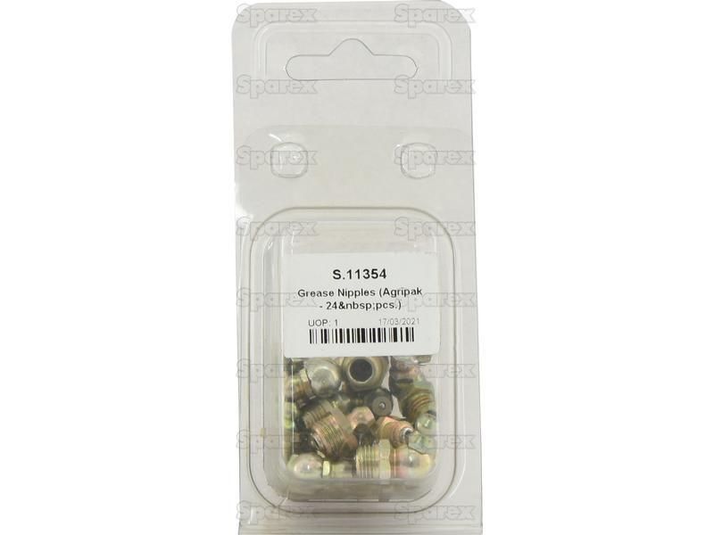 Pack of 24 assorted Grease Nipples | 1/8,1/4,5/16