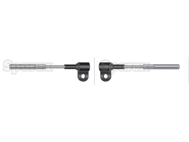 Throttle Cable - Length: 920mm, Outer cable length: 734mm. for David Brown 885 (800 Series)