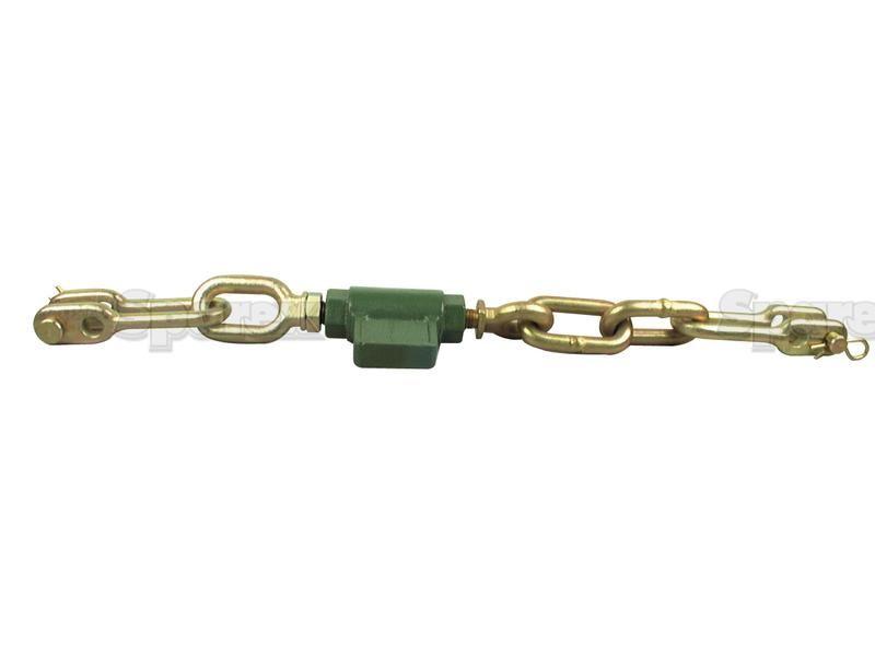 Stabiliser Chain - D Shackle Ã˜13mm - D Shackle Ã˜13mm - Min. Length:545mm - 3/4 UNC for John Deere 3140 (40 Series)