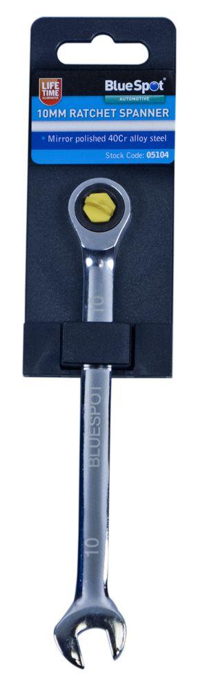 Blue Spot Tools 10mm Ratchet Spanner Fixed Head