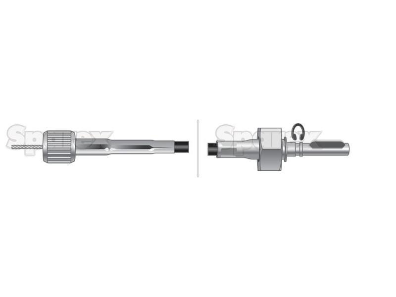 Drive Cable - Length: 1637mm, Outer cable length: 1605mm. for David Brown 1690 Turbo (90 Series)