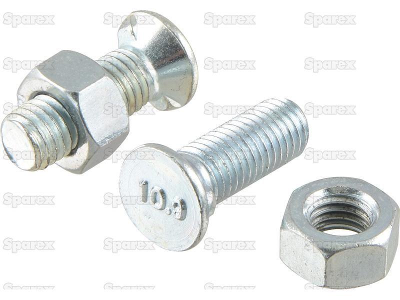 Countersunk Head Bolt 2 Nibs With Nut (TF2E), Replacement for Fiskars