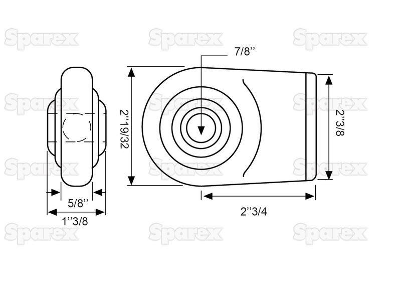 Lower Link Weld On Ball End (Cat. 1)