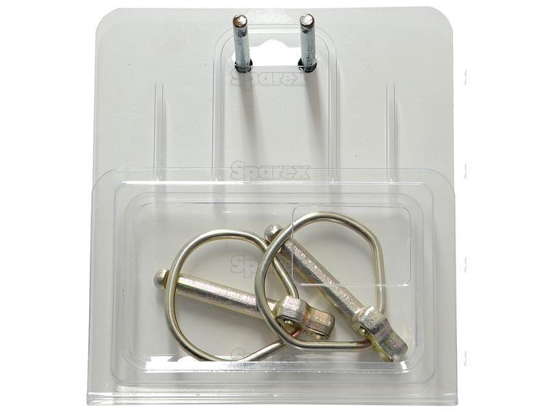 Rubig Safety Linch Pin, Pin Ø7.5mm x 44mm (2 pcs. Agripak)