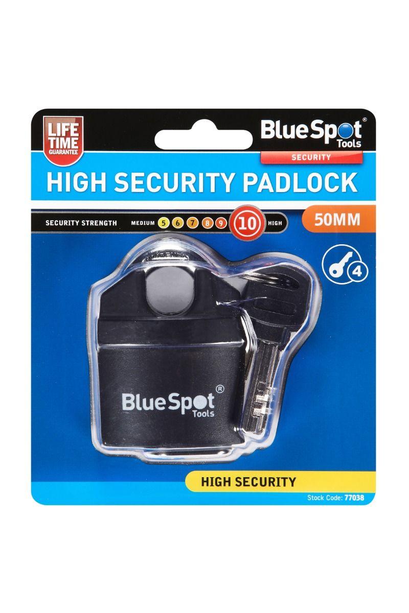 Blue Spot Tools 50mm High Security Padlock