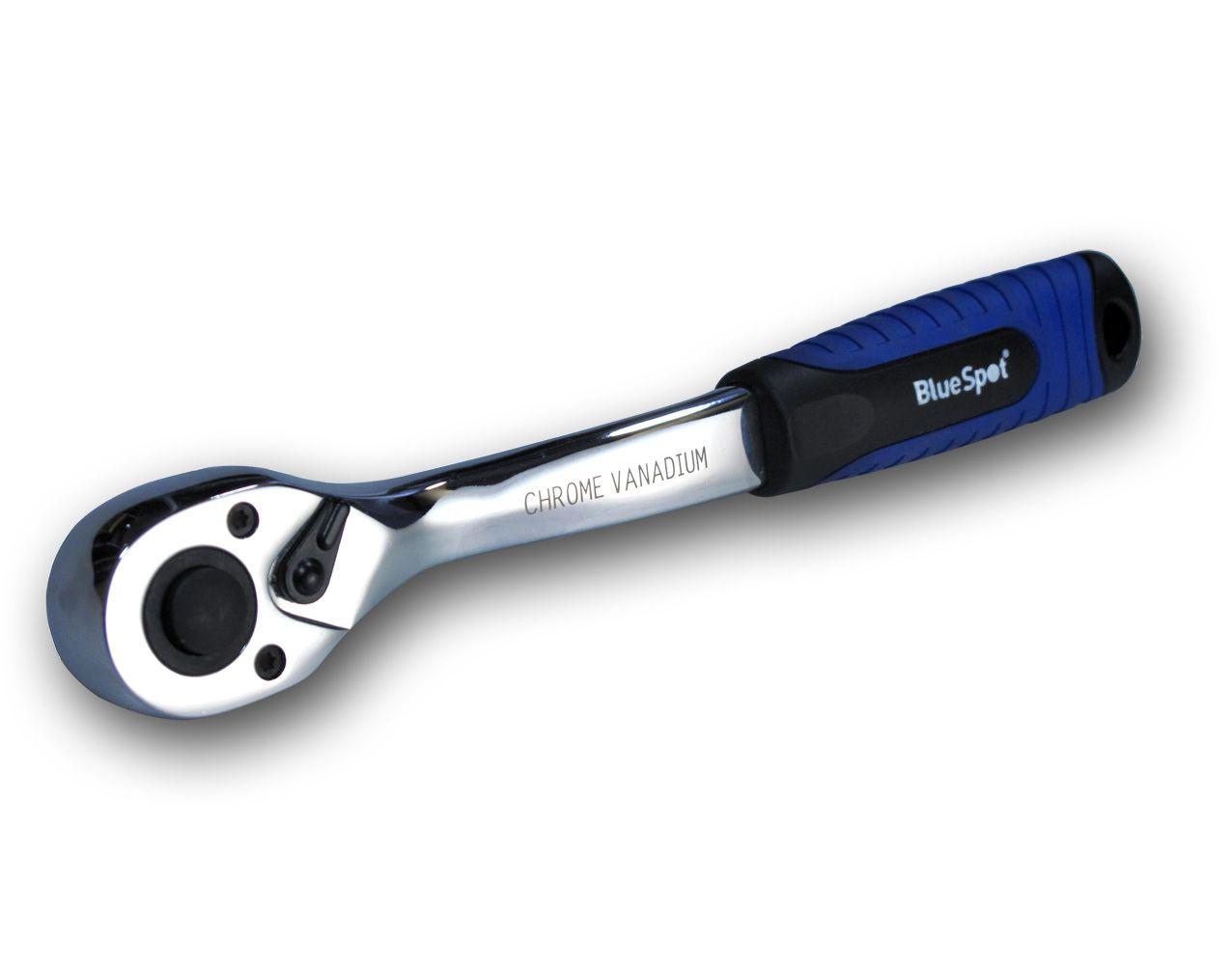Blue Spot Tools 1/2" Drive Soft Grip Ratchet (72 Teeth)