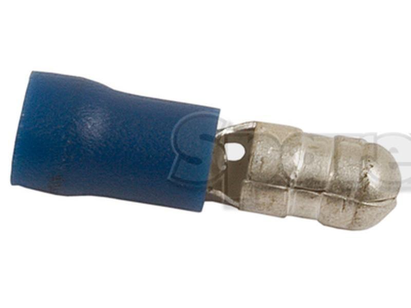 Pre Insulated Bullet Terminal, Standard Crimp - Male, 5.0mm, Blue (1.5 - 2.5mm)