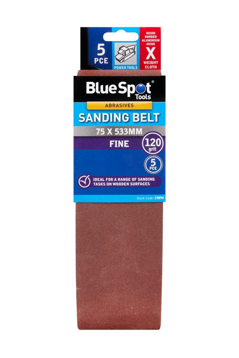 Blue Spot Tools 75 x 533mm Sanding Belt 120 Grit