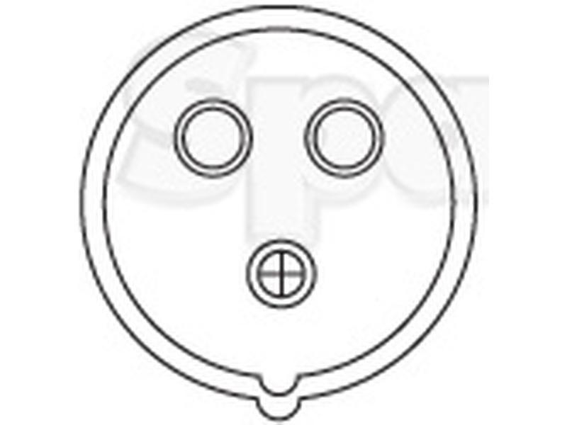 3-Pin Auxiliary Male Socket (Plastic)