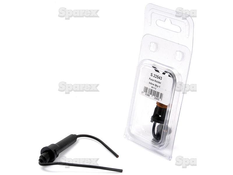 In Line Pre Wired Fuse Holder Amps Max.: 5 (Agripak 1pc.)