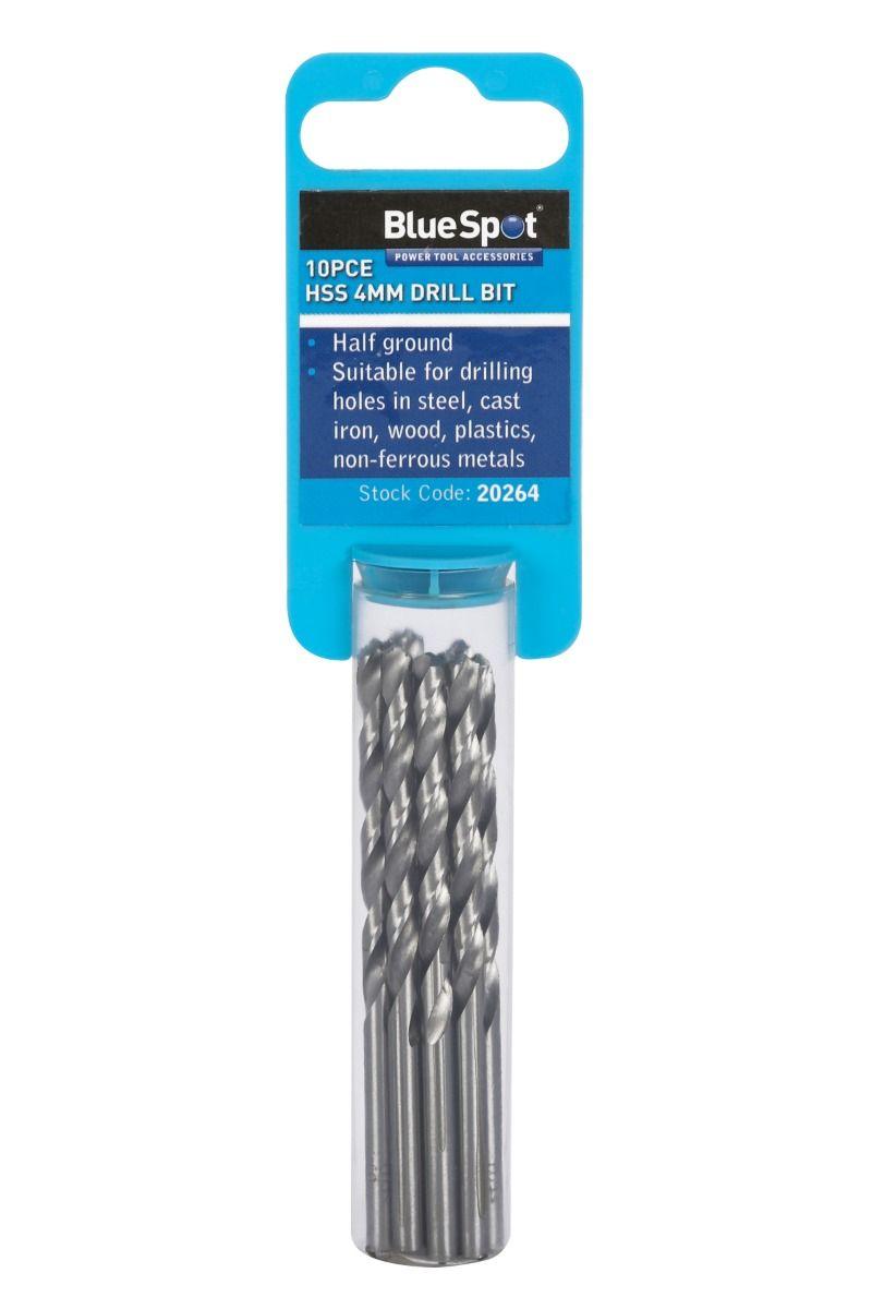Blue Spot Tools 10 PCE 4mm HSS Drill Set