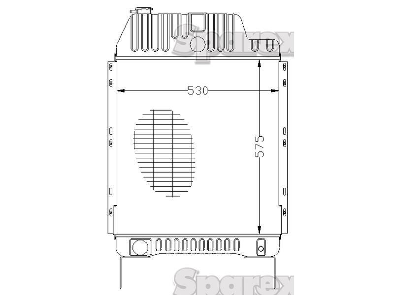 Radiator for Massey Ferguson 8130 (8100 Series)