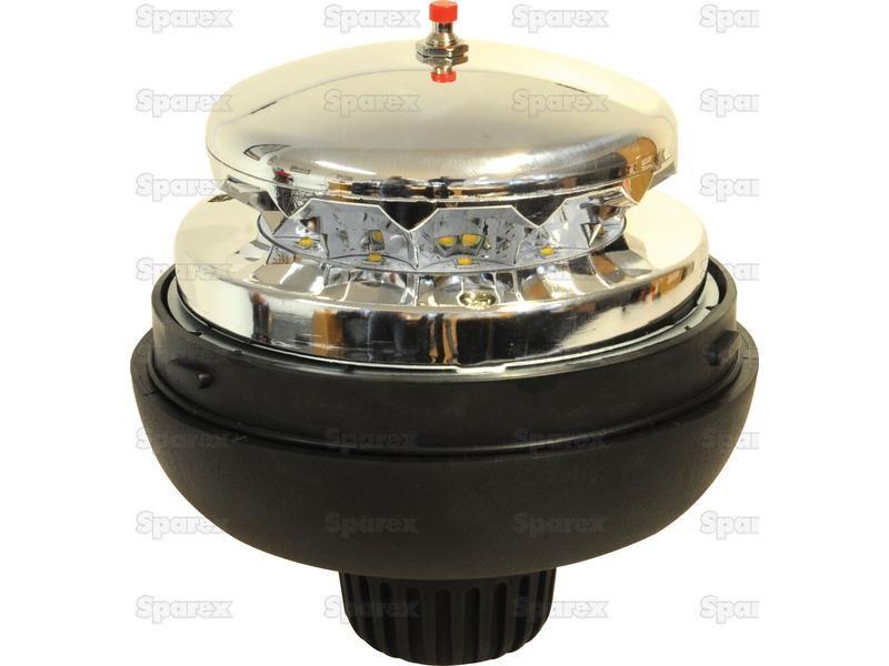 LED Rotating Beacon (Amber), Interference: Class 3, Magnetic, 12-24V