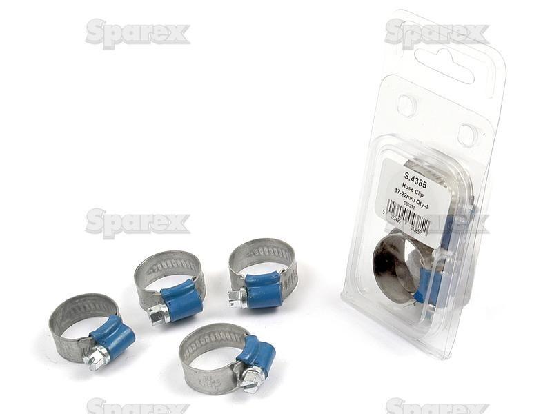 Hose Clip, Min Ø15mm, Max. Ø24mm, 4 pcs. Agripak.