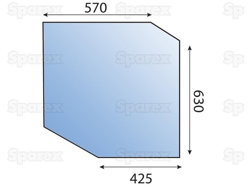 Door Glass RH & LH for Massey Ferguson 165 (100 Series)