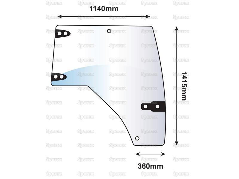Door Glass RH for McCormick (708956A3)