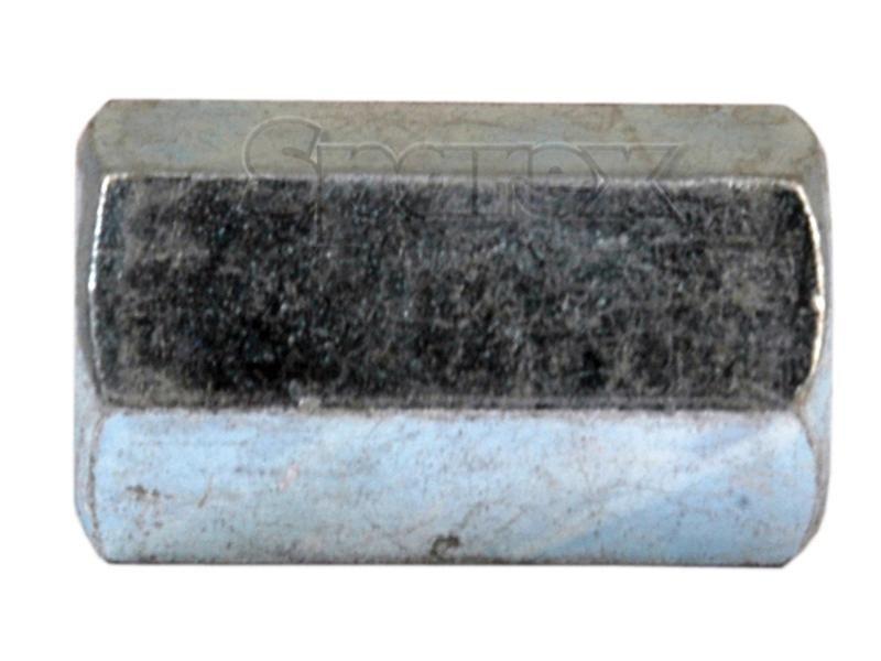 Metric Connecting Nut, Size: M6 x 1.50mm (Din 6334) Metric Coarse