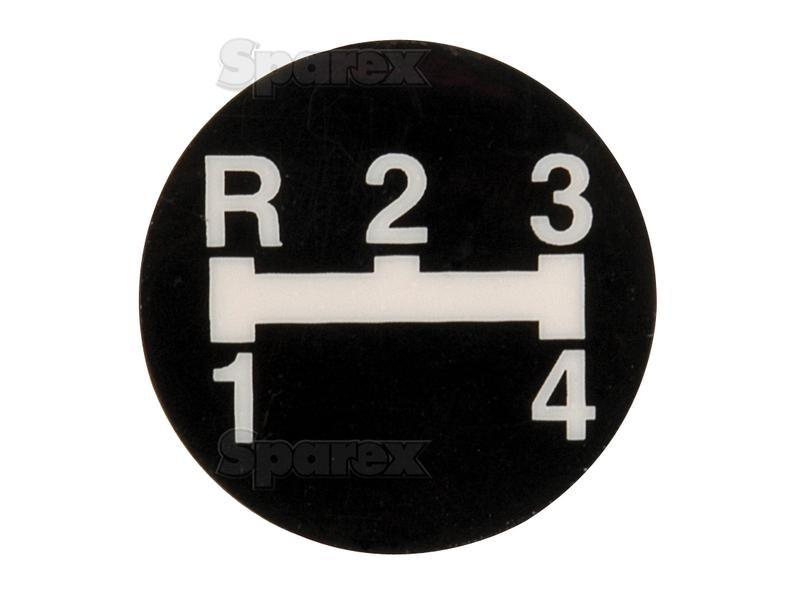 Gear Stick Decal for Massey Ferguson 590 (500 Series)