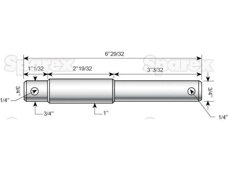 Top link pin - Dual category 19 - 25mm Cat.1/2