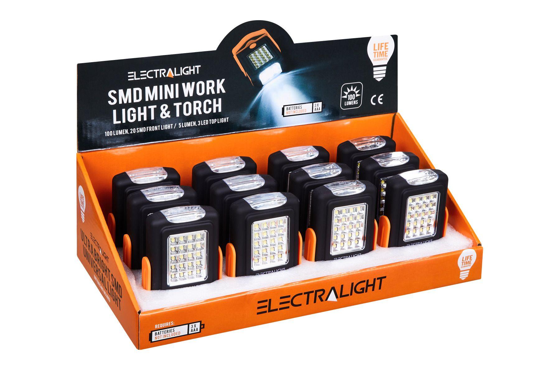 Electralight SMD Mini Work Light And Torch No Batteries