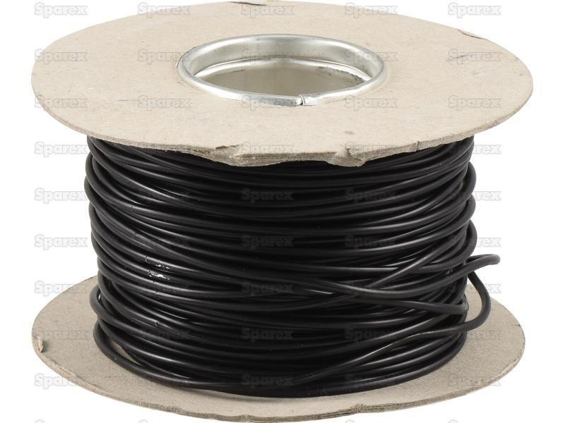 Electrical Cable - 1 Core, 1.5mm°² Cable, Black (Length: 50M), ()