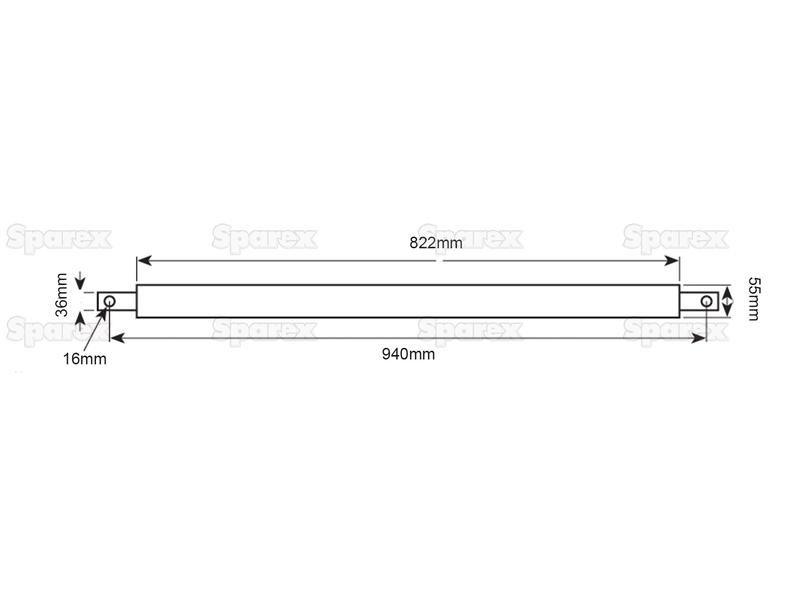 Round Linkage Bar (Cat. 3) With Weld On Cups