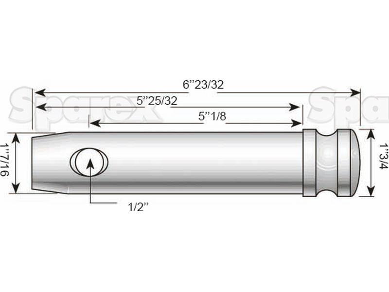 Lower link pin 36x130mm Cat. 3