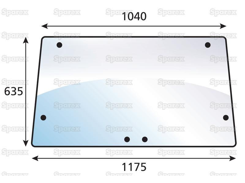 Rear Window for Ford New Holland 7610 (10 Series)