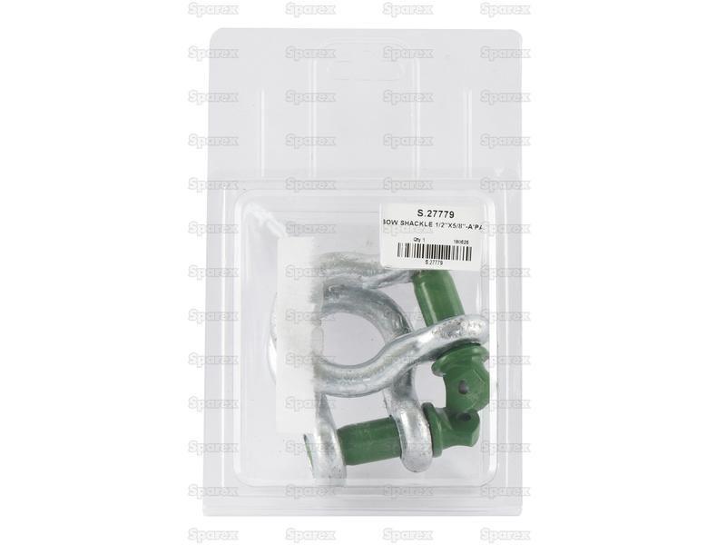 Bow Shackle, Pin Ø16mm, Size: 13mm (2 pcs. Agripak)
