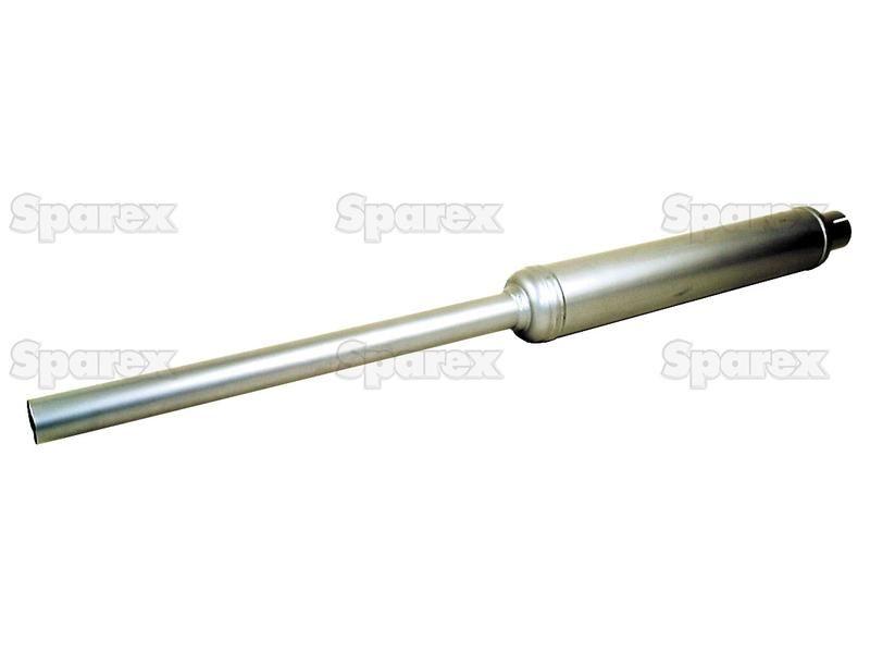 Vertical Silencer Finished in Aluminium Spray | Leyland, MF, Perkins, Landini