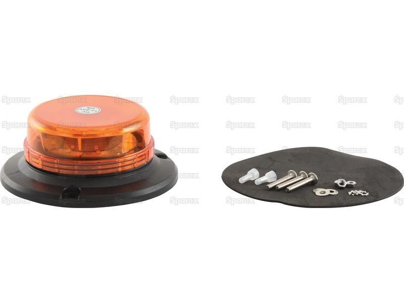LED Rotating Beacon (Amber), Interference: Class 3, Bolt on, 12/24V