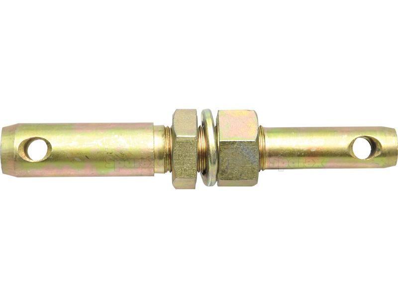 Lower link implement pin dual 22 - 28x203mm, Thread size 7/8x57mm Thread size 1/2