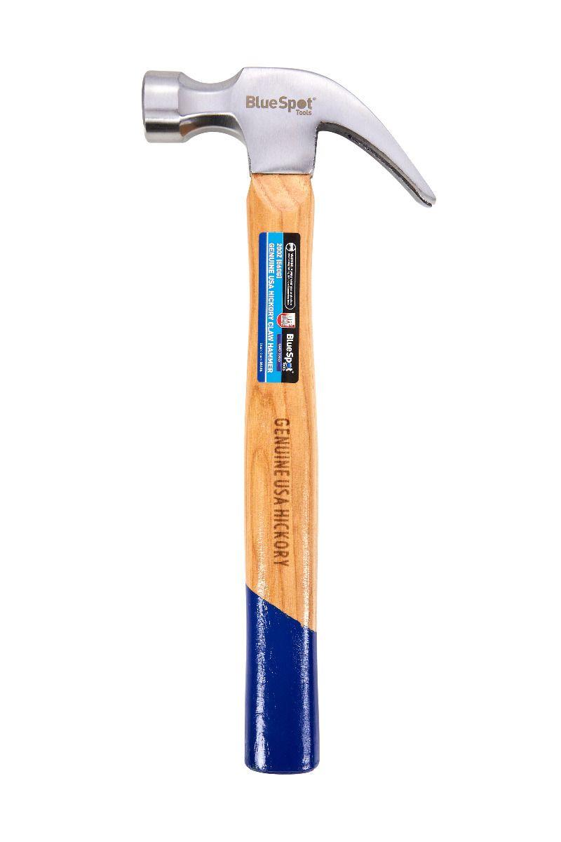 Blue Spot Tools 20OZ Genuine Hickory Claw Hammer