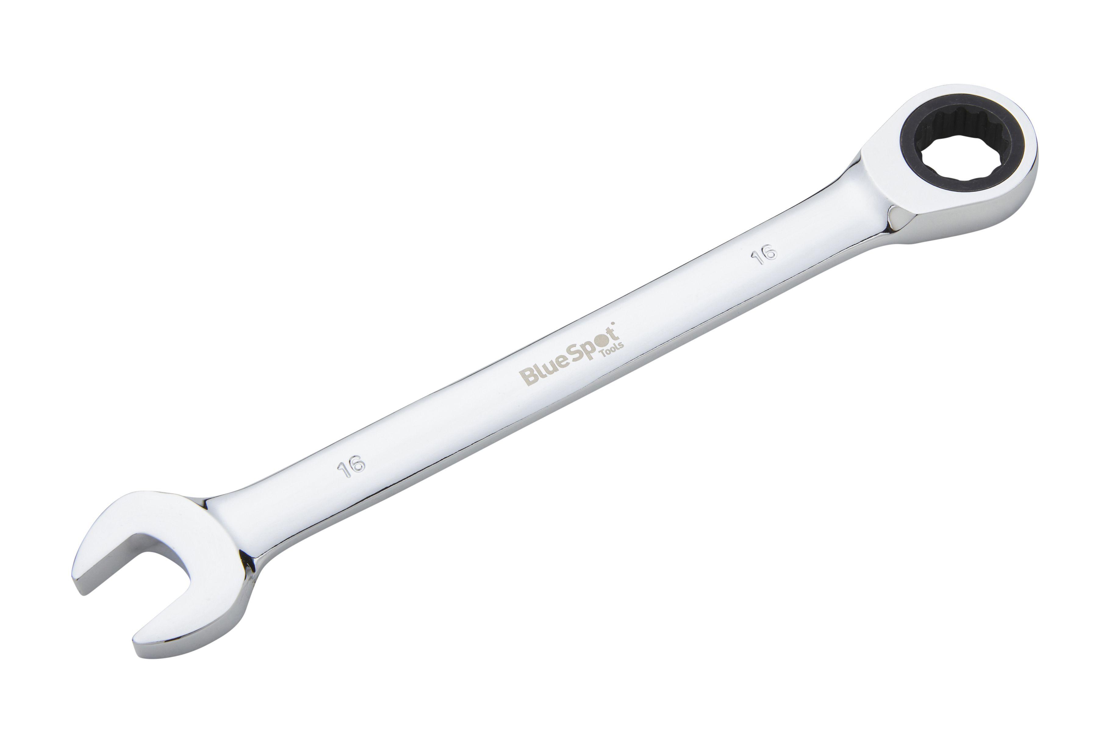 Blue Spot Tools 16mm Chrome Vanadium Ratchet Spanner Fixed Head