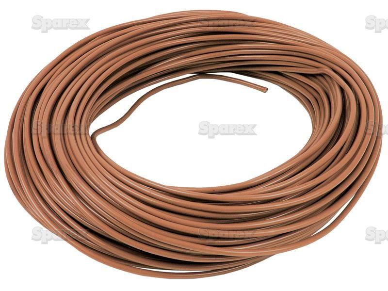Electrical Cable - 1 Core, 1.5mm°² Cable, Brown (Length: 50M), ()