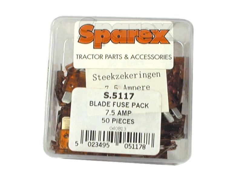 Blade Fuse 7.5A, 50 pcs. Agripak