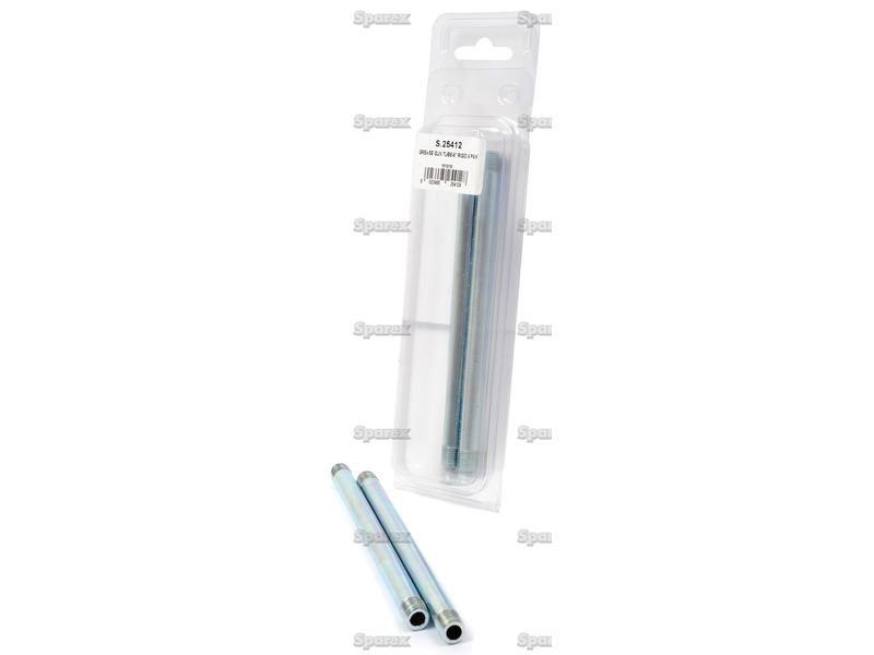 Grease Gun Tube - Rigid (1/8'' BSPT) 15cm (2 pcs. Agripak)