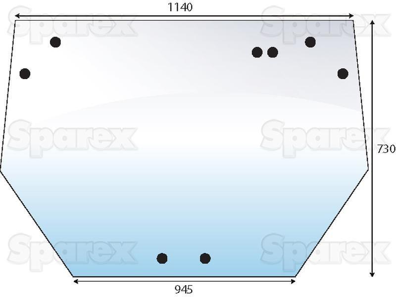 Rear Window for Deutz-Fahr (0.011.0806.010)