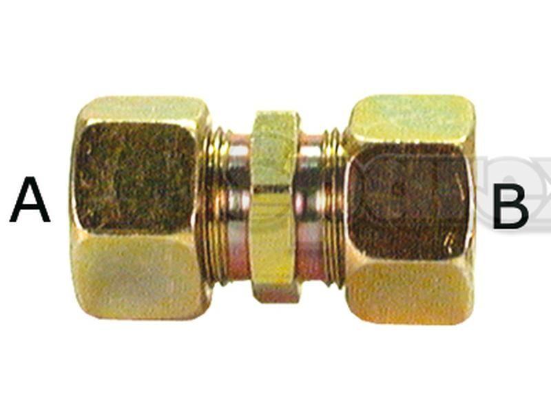 Hydraulic Metal Pipe Straight Coupling G.V. 15L PARKER HANNIFIN (G15LCF)
