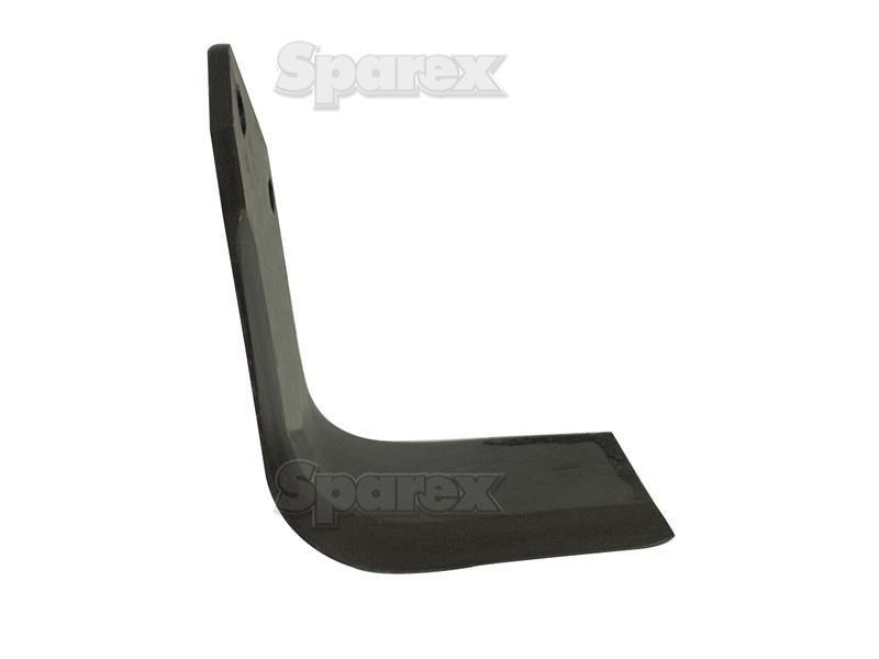 Rotavator Blade Square RH 80x8mm Height: 165mm. Hole centres: 57mm. Hole Ø: 14.5mm. Replacement for Krone, Kuhn for Krone RES